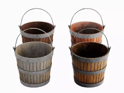 Wooden Bucket Pack A