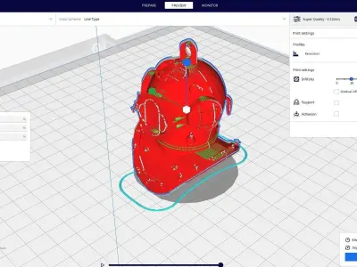 DIVING HELM KEY CHAIN 3D print model