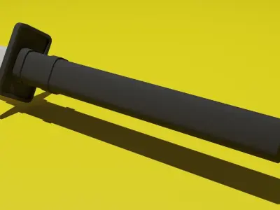 Katana low-poly samurai sword Free low-poly 3D model