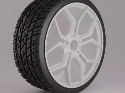 Wheel Highpoly 3D model