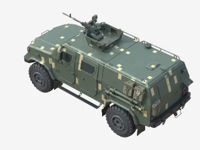 Kozak 5 armored personnel carrier  Kozak-5 Low-poly 3D model