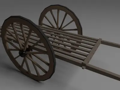 OX cart 3D model purchase