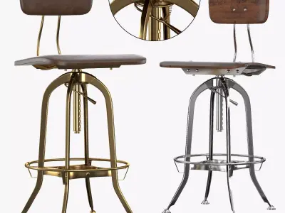 Bar Chair Toledo 3D model