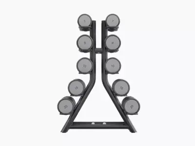 Technogym Vertical Dumbbells Rack 3D model