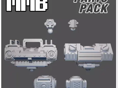 MMB Addon 6 Mech parts 3D print model