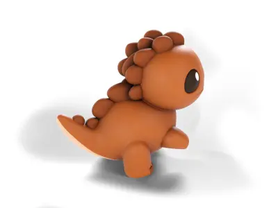 stylized Dinosaur Low-poly 3D model