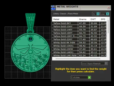 DRAGONFLY INSECT COIN PENDANT 3D PRINTABLE MODEL 3D print model