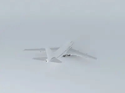 Template Boeing 747 200B RR Free 3D model