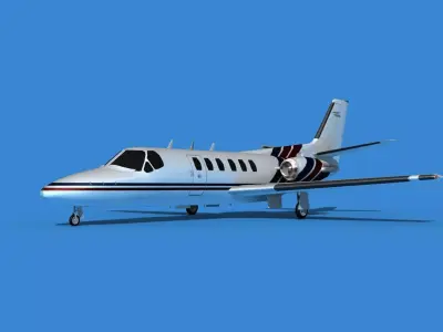 Cessna Citation 550 II Bravo V06 3D model