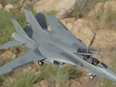 F14 TOMCAT 3D model by jedidaichi