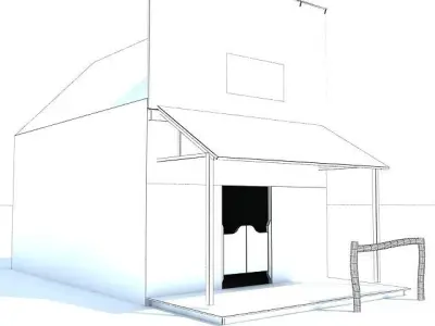 Western Styled House 4 3D model