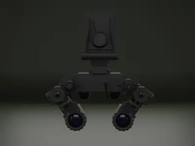 Special forces nightvision goggles Low-poly 3D model