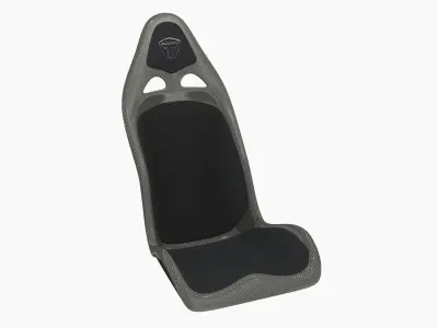 Tecnocraft T2 Carbon Seat With Pads Low-poly 3D model