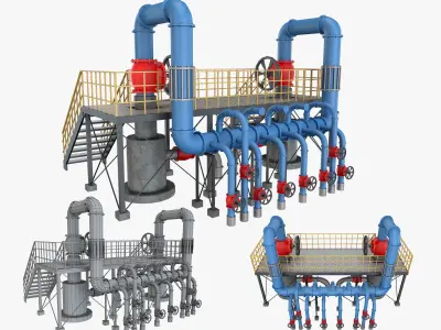 Piping System 1 3D model