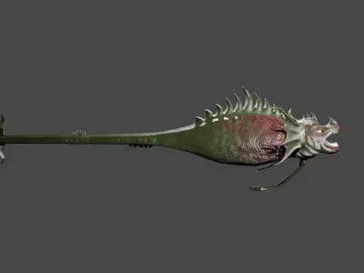 Munster fish  Low-poly 3D model
