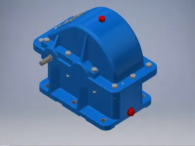 Gearbox reducer assembly  3D model