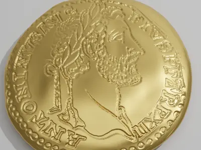 antiuqe coin 3D model