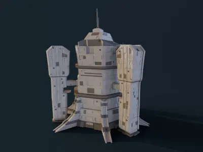 Sci-Fi Tower 3D model