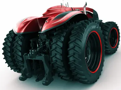 Case IH Autonomous Concept Tractor 3D model