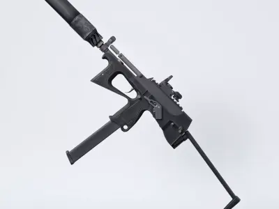 Pp2000 Silenced SMG for G8F and G9 3D model