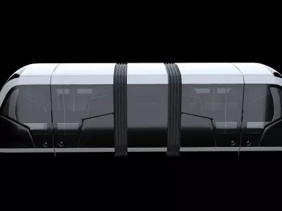 futuristic train vagon Free 3D model