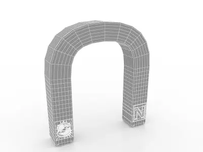 Horseshoe Magnet Clip Art 3D model