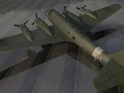 Piaggio P-108B Artigliere 3D model