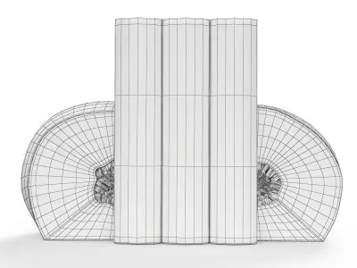 Agate book holder 3D model