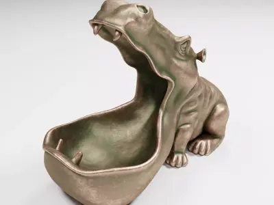 Hippo Vase 3D model