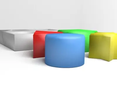 Match Block Toddler Toy 3D model