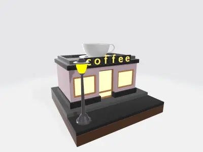 Coffee Shop 3D model