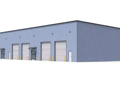 Industrial Building 53 PBR Low-poly 3D model purchase