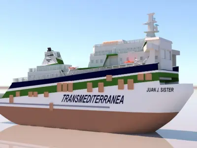 Ship 3d model 3D model