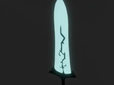 Solo-Leveling Demon King Sword Low-poly 3D model