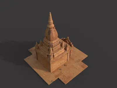 Bagan pagoda 3D model