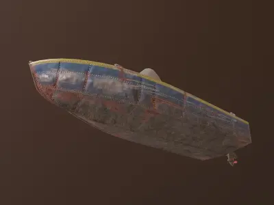 Boat Progress 2 Low-poly 3D model