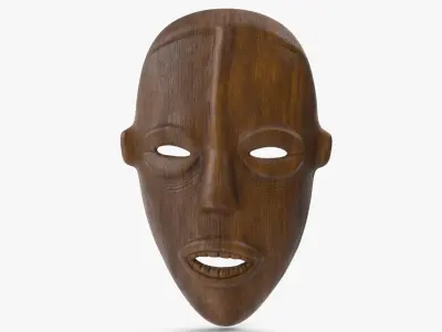  African Nigeria Mask Wood 