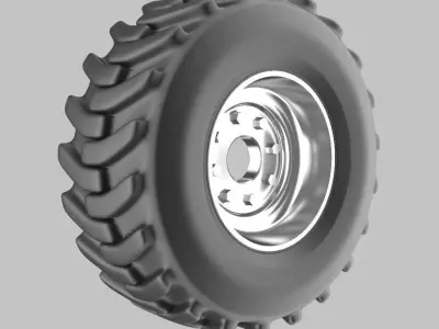 Offroad truck wheel 3D model Free 3D model
