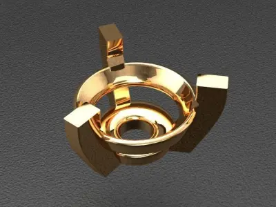 A package of ring heads engagement anniversary 3 prong printable 3D print model
