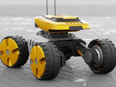 MOON LANDER E-2000 Free 3D model by BlenderZone
