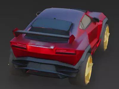 Arrowhead Super SUV 3D Model Low-poly 3D model