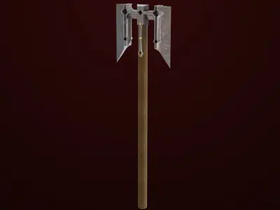 Battle Hammer 08 All PBR Unity UE V-Ray Textures Included Low-poly 3D model