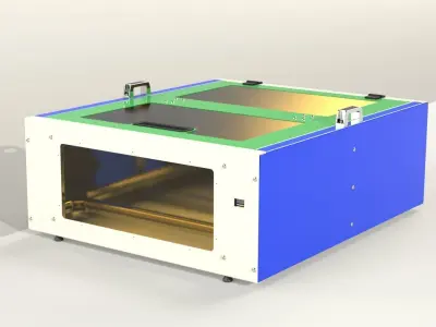 Enclosure for Laser machine  3D model