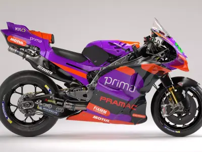 Pramac Ducati MotoGP Low-poly 3D model