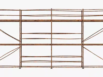 -Old Scaffolding V8- 3D model