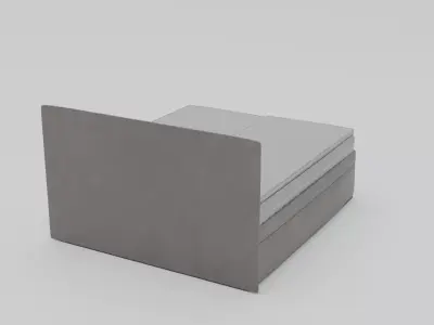  Wallace Bed Low-poly 3D model