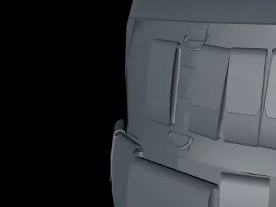 Bulletproof Vest Shield  Low-poly 3D model