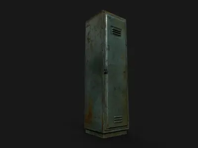 Locker Low-poly 3D model