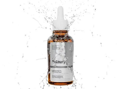 VFX Animated Water Splash On Cosmetic Product 3D model