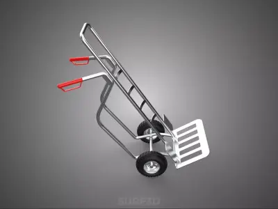 HAND TRUCK HANDTRUCK HANDCART BAG SACK BARROW TROLLEY BOX CART 2 3D model